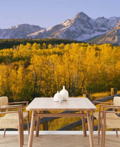 Bergkette im Herbst Tapete