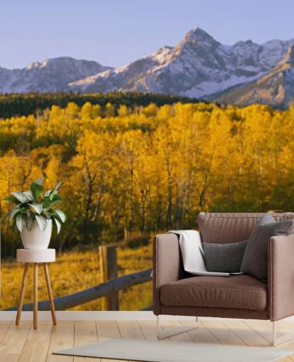 Bergkette im Herbst Tapete