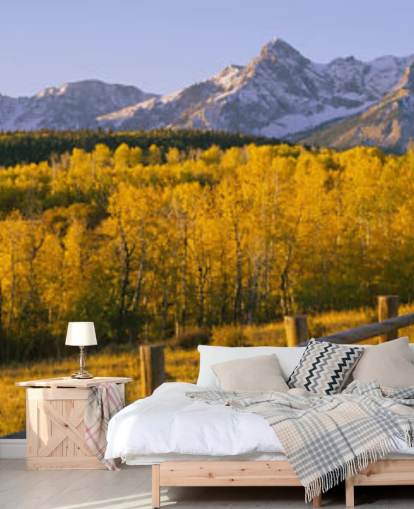 mountain range in autumn wallpaper