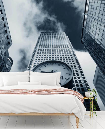 black and white toned clock and buildings wallpaper black and white toned clock and buildings wallpaper