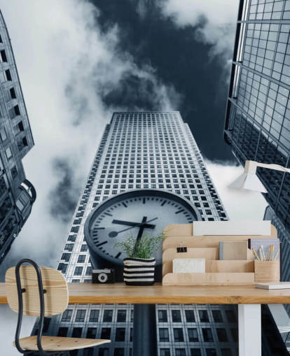 black and white toned clock and buildings wallpaper black and white toned clock and buildings wallpaper
