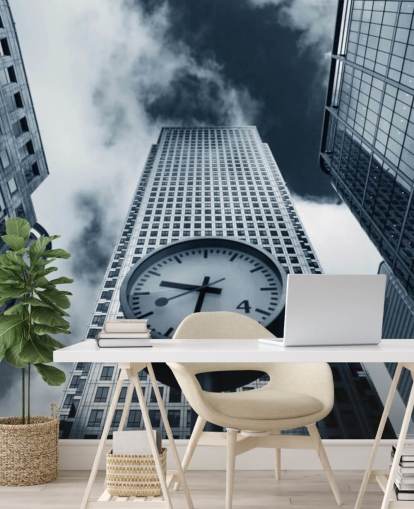 black and white toned clock and buildings wallpaper black and white toned clock and buildings wallpaper