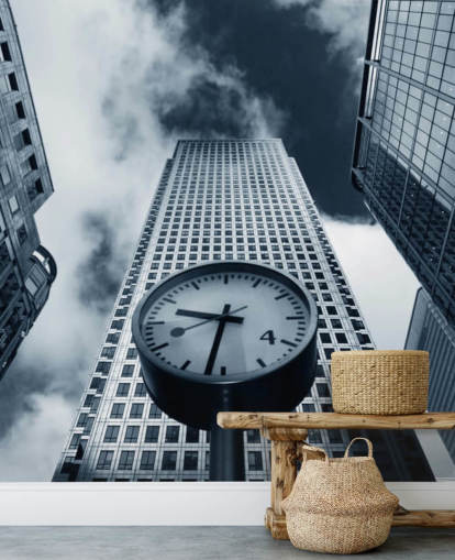 black and white toned clock and buildings wallpaper black and white toned clock and buildings wallpaper