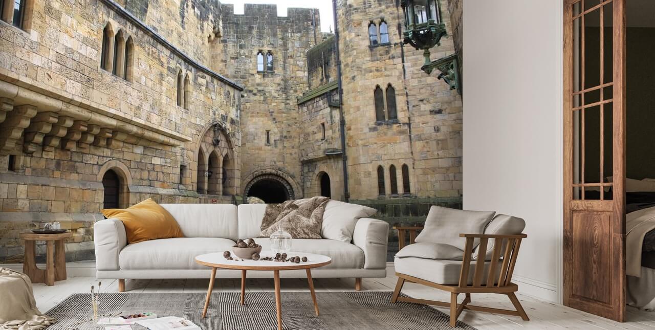 Alnwick Castle Courtyard Wallpaper | Wallsauce US