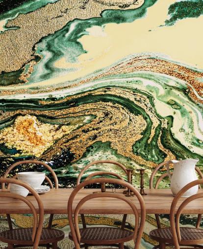 gold geode marble wallpaper