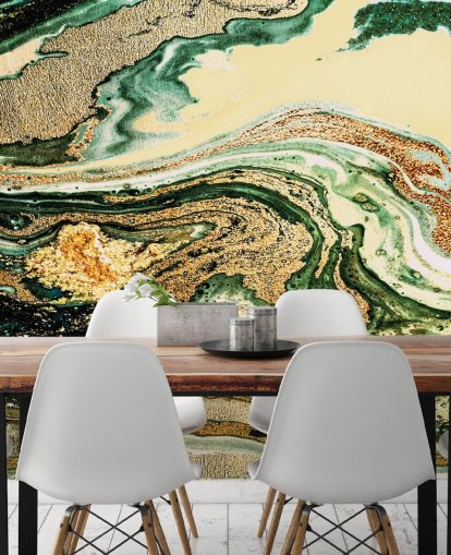 gold geode marble wallpaper