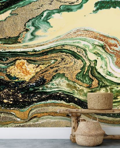 gold geode marble wallpaper