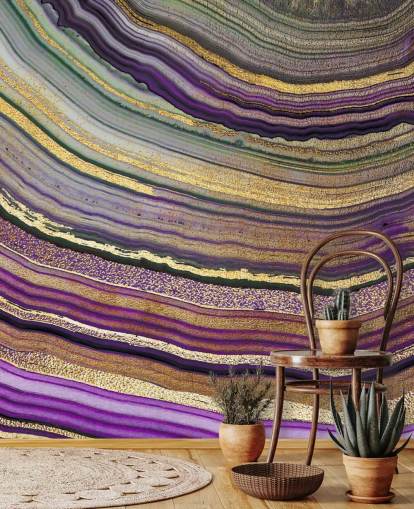 papel de parede ágata roxo e dourado papel de parede ágata roxo e dourado