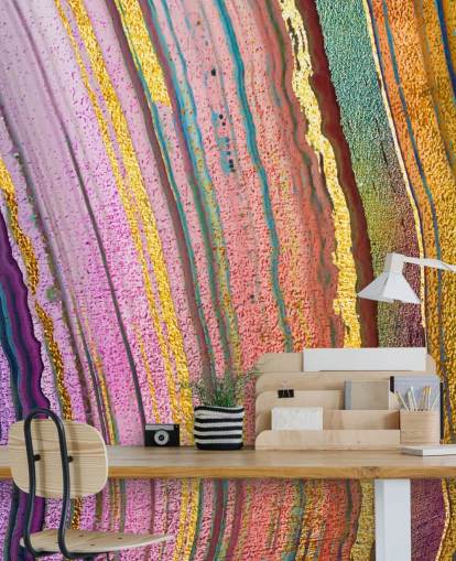 regenboogkleurig geode behang regenboogkleurig geode behang