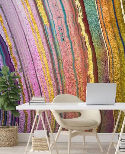 carta da parati geode color arcobaleno