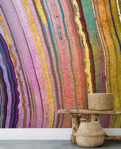 carta da parati geode color arcobaleno