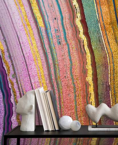 regenboogkleurig geode behang regenboogkleurig geode behang