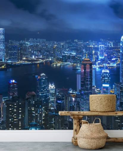 blue city at night wallpaper blue city at night wallpaper