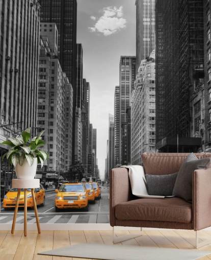 Gele taxi's in New York