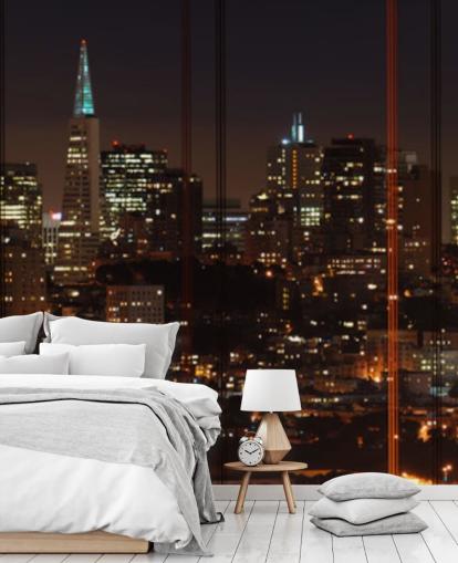 fondo de pantalla de paisaje urbano oscuro de san francisco fondo de pantalla de paisaje urbano oscuro de san francisco