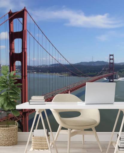 Decorazione murale con ponte di San Francisco
