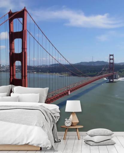 Muurschildering van San Francisco Bridge