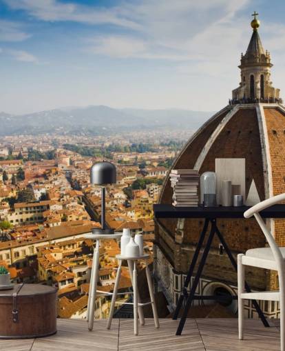 Fondos de birds eye view of florence