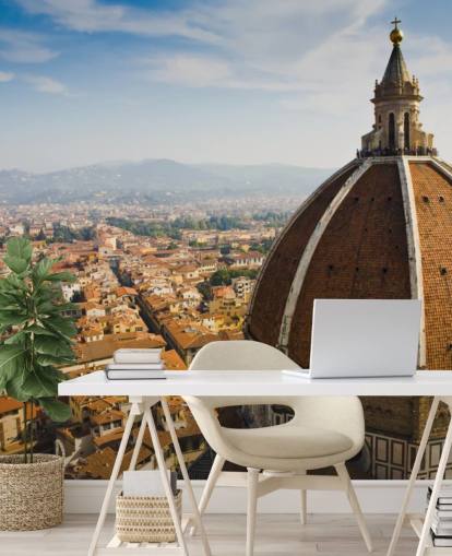 birds eye view of florence wallpaper