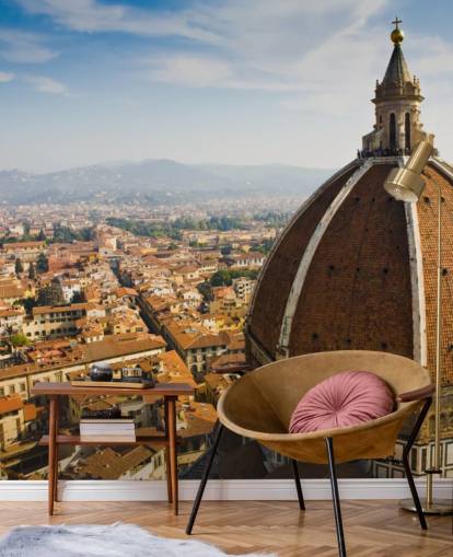 birds eye view of florence wallpaper