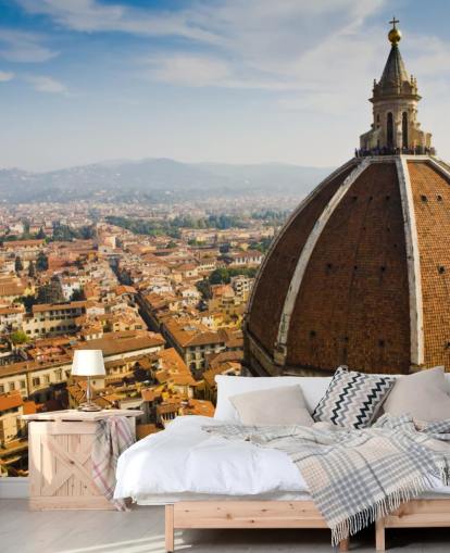 birds eye view of florence wallpaper