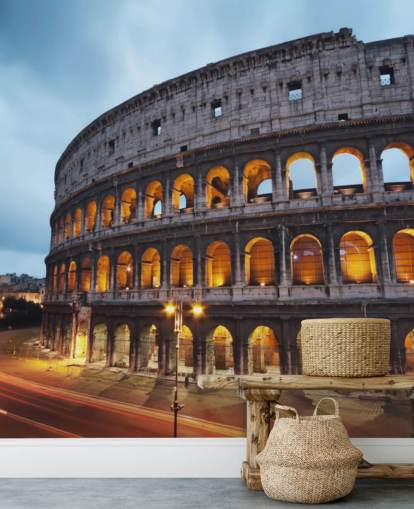Valaistu Collosseum iltataustakuva
