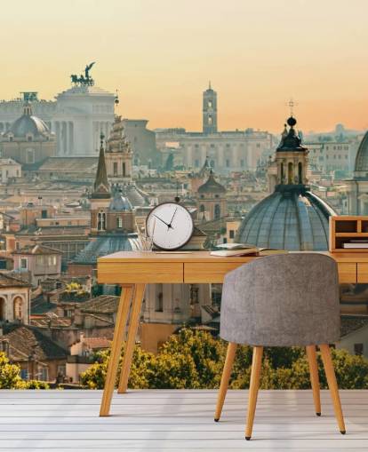 carta da parati romana cityscape