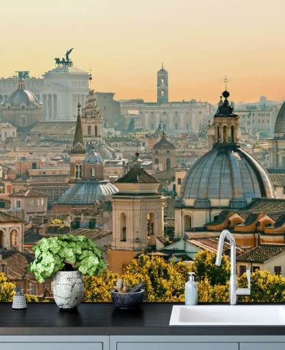 romeins stadsbeeld behang