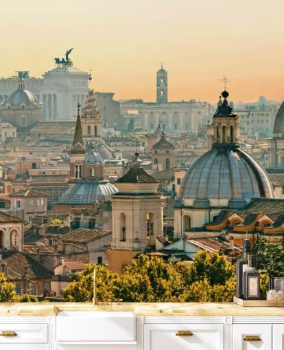 romeins stadsbeeld behang