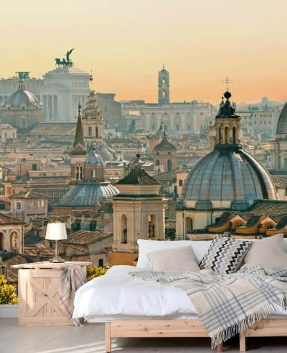 carta da parati romana cityscape