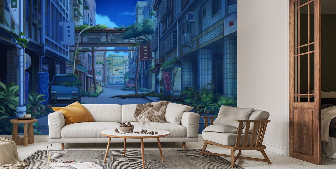 Anime Living Room Background