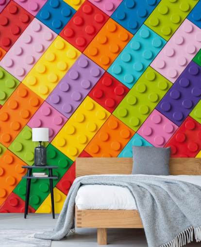 ladrillos de construcción de juguete Toy Brick Wall Mural