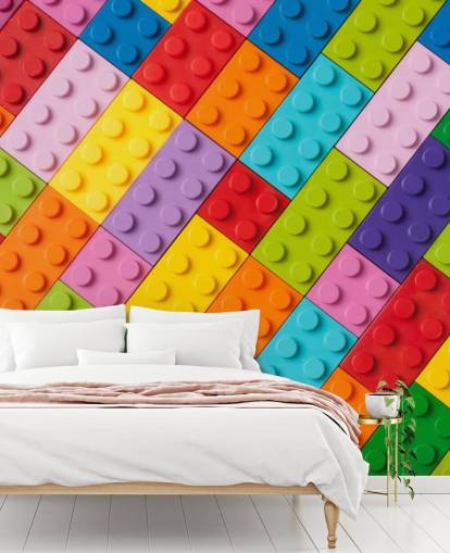 Toy Building Bricks Toy Brick Wall Mural