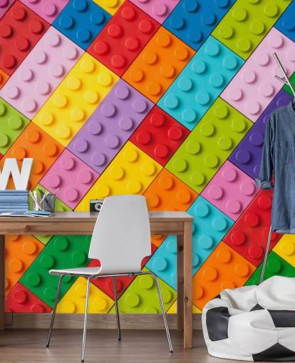 briques de construction de jouets Toy Brick Wall Mural briques de construction de jouets Toy Brick Wall Mural