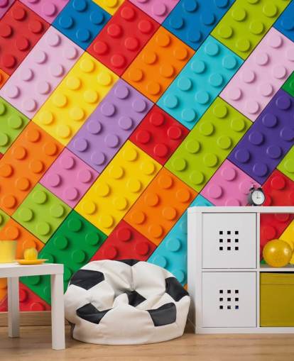 Spielzeug-Bausteine Toy Brick Wall Mural