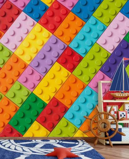 ladrillos de construcción de juguete Toy Brick Wall Mural ladrillos de construcción de juguete Toy Brick Wall Mural