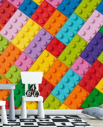 ladrillos de construcción de juguete Toy Brick Wall Mural