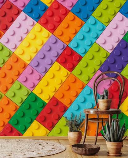Spielzeug-Bausteine Toy Brick Wall Mural