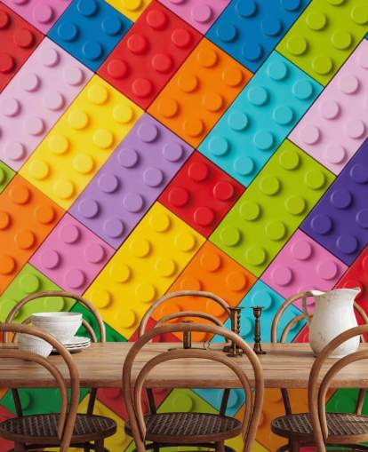Tegelstenar Toy Brick Wall Mural
