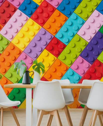 ladrillos de construcción de juguete Toy Brick Wall Mural