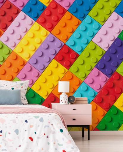 ladrillos de construcción de juguete Toy Brick Wall Mural