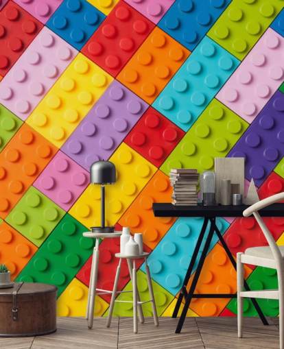 Spielzeug-Bausteine Toy Brick Wall Mural