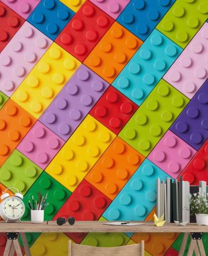 Toy Building Bricks Toy Brick Wall Mural