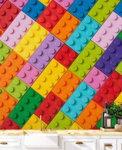 Toy Building Bricks Toy Brick Wall Mural