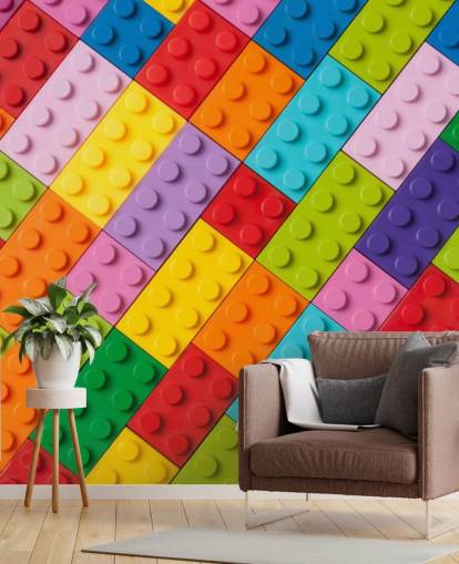 Toy Building Bricks Toy Brick Wall Mural