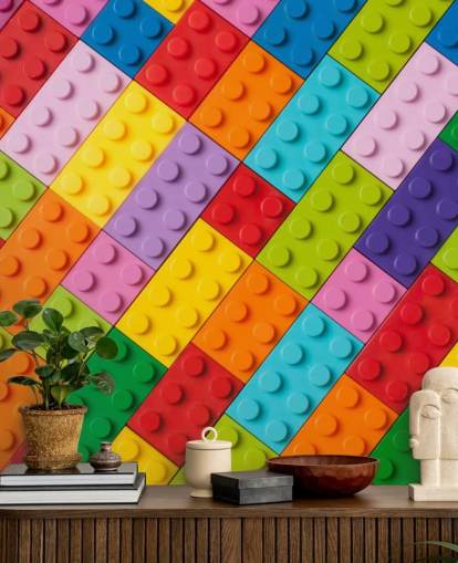 Toy Building Bricks Toy Brick Wall Mural