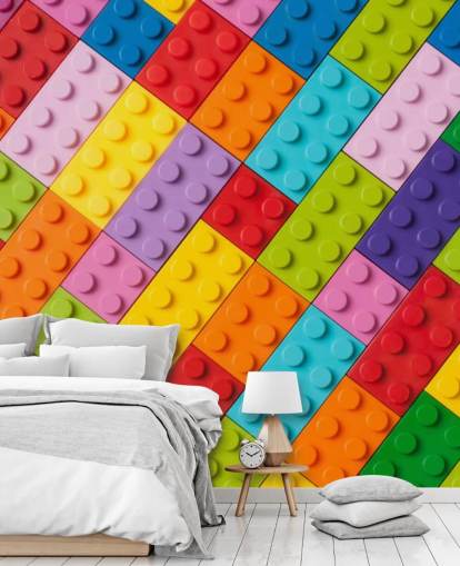 Toy Building Bricks Toy Brick Wall Mural