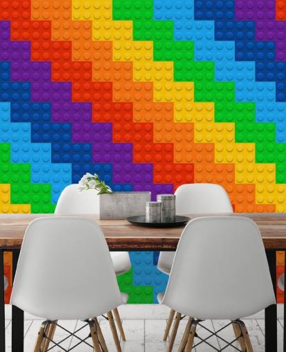 Carta da parati Arcobaleno di Mattoni