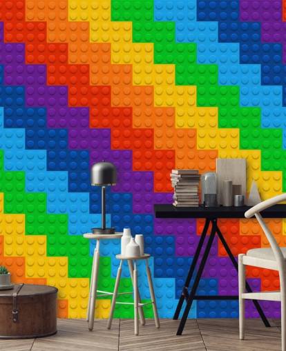Rainbow of Toy Bricks Wallpaper Rainbow of Toy Bricks Wallpaper