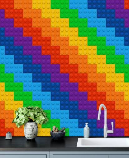 Carta da parati Arcobaleno di Mattoni